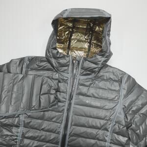 Columbia Thunder Bay Down Jacket Women's Size XL Titanium OutDry Extreme 700